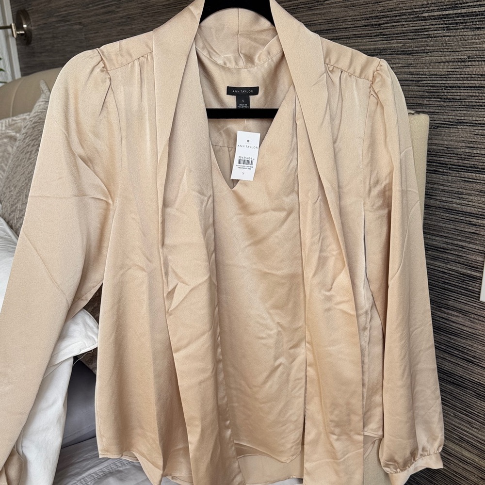 Ann Taylor Draped Blouse